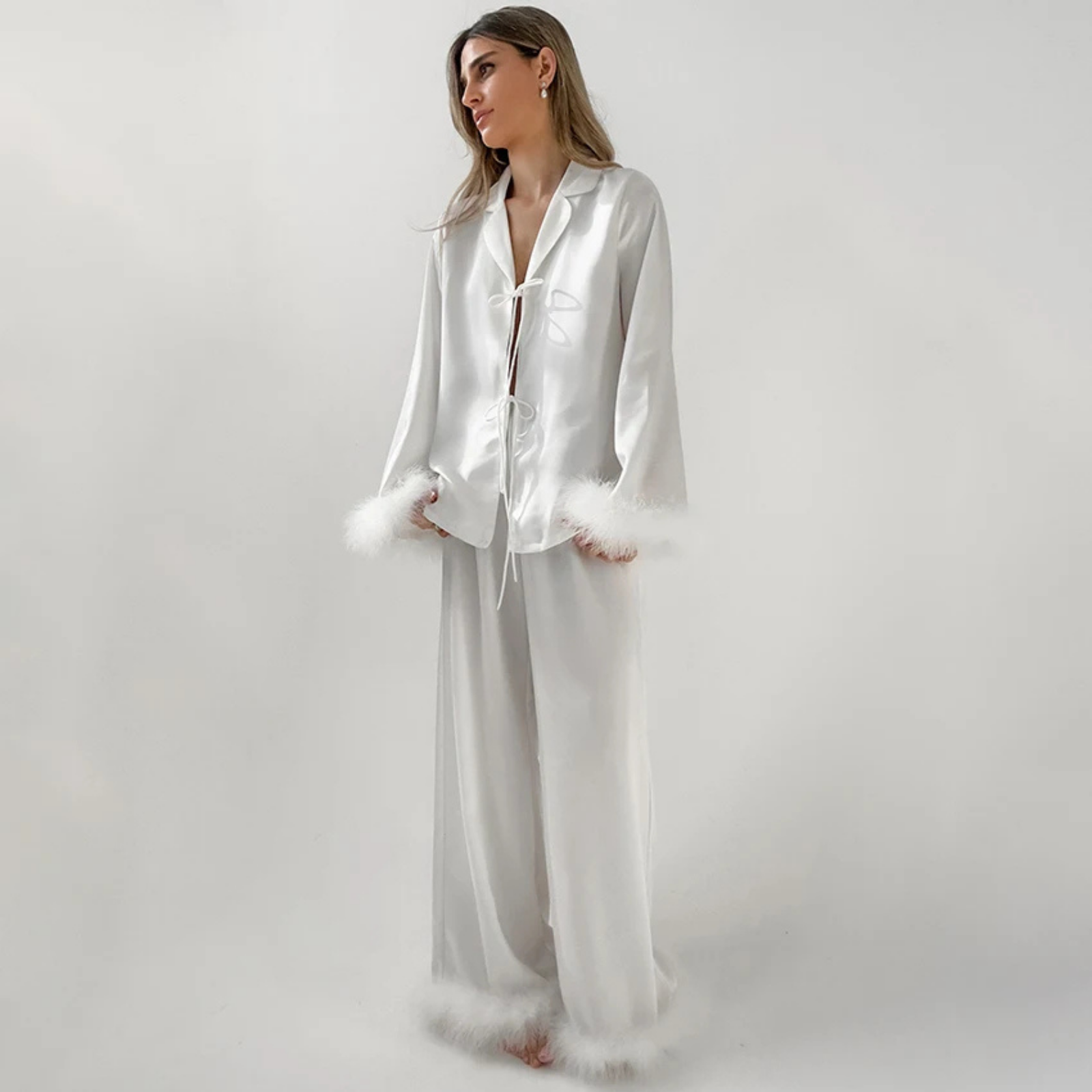 Saten Pijama Takımı