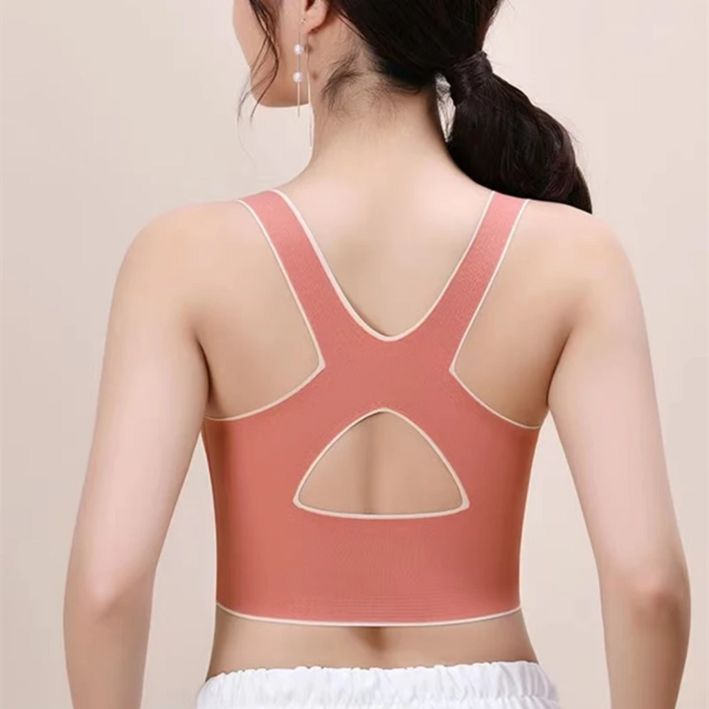 CoreLift Flex: Çapraz Kapamalı Push-Up Spor Sütyeni