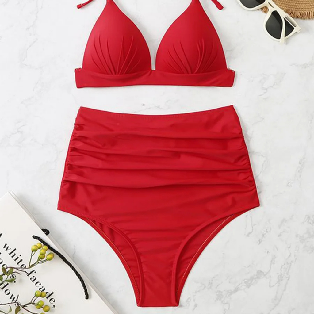 AltaViva: Yüksek Bel Şekillendirici Bağlamalı Bikini Seti