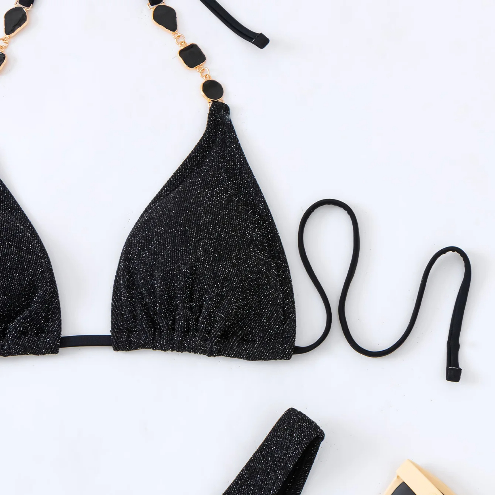 Lunaria: Işıltılı Takı Detaylı Üçlü Bikini Seti